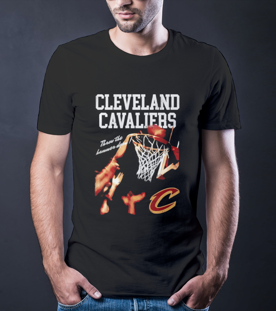Cleveland Cavaliers Slam Dunk Basket With Iconic C T-Shirt