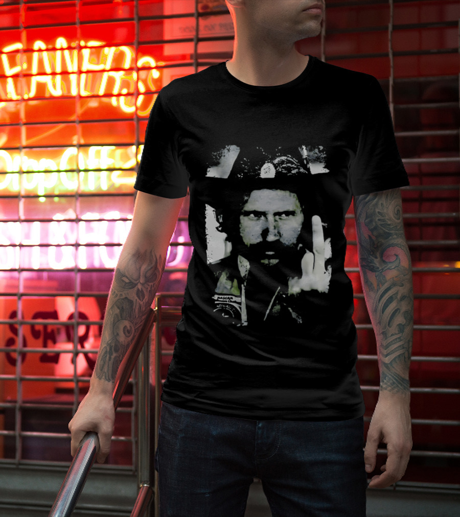 Dale Earnhardt Racing Iconic Gesture Nascar Legend T-Shirt