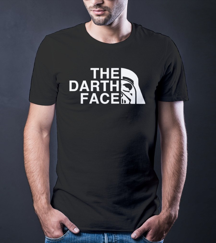 The Darth Face Half Helmet Jedi Sith T-Shirt