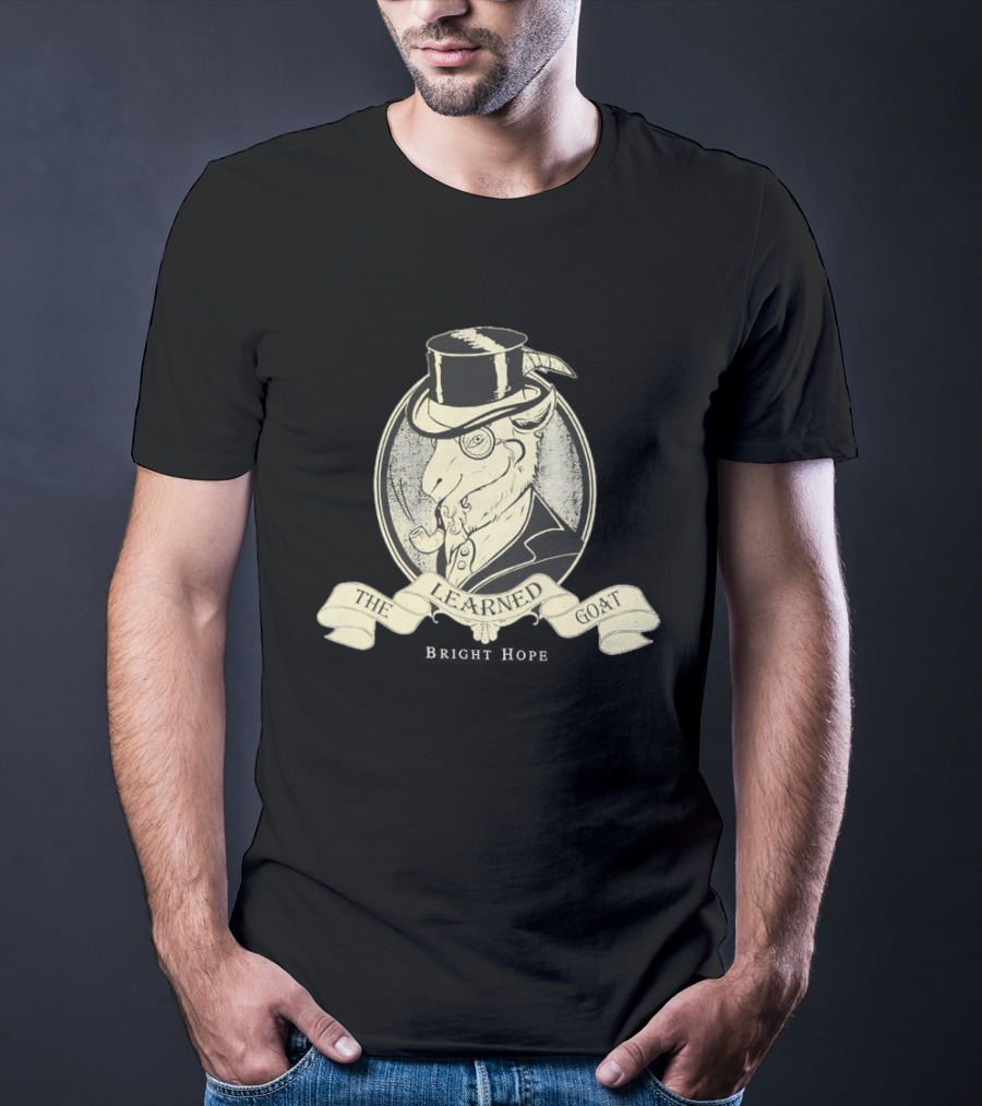 The Learned Goat Top Hat And Monocle T-Shirt