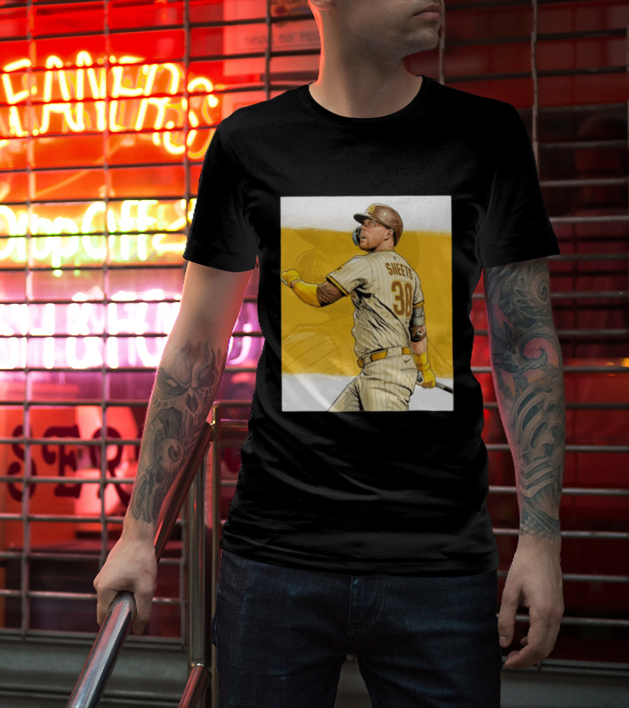 San Diego Padres Sheets 30 Baseball Player Action T-Shirt