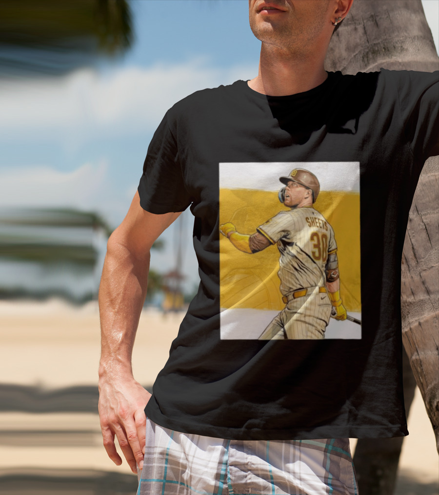 San Diego Padres Sheets 30 Baseball Player Action T-Shirt