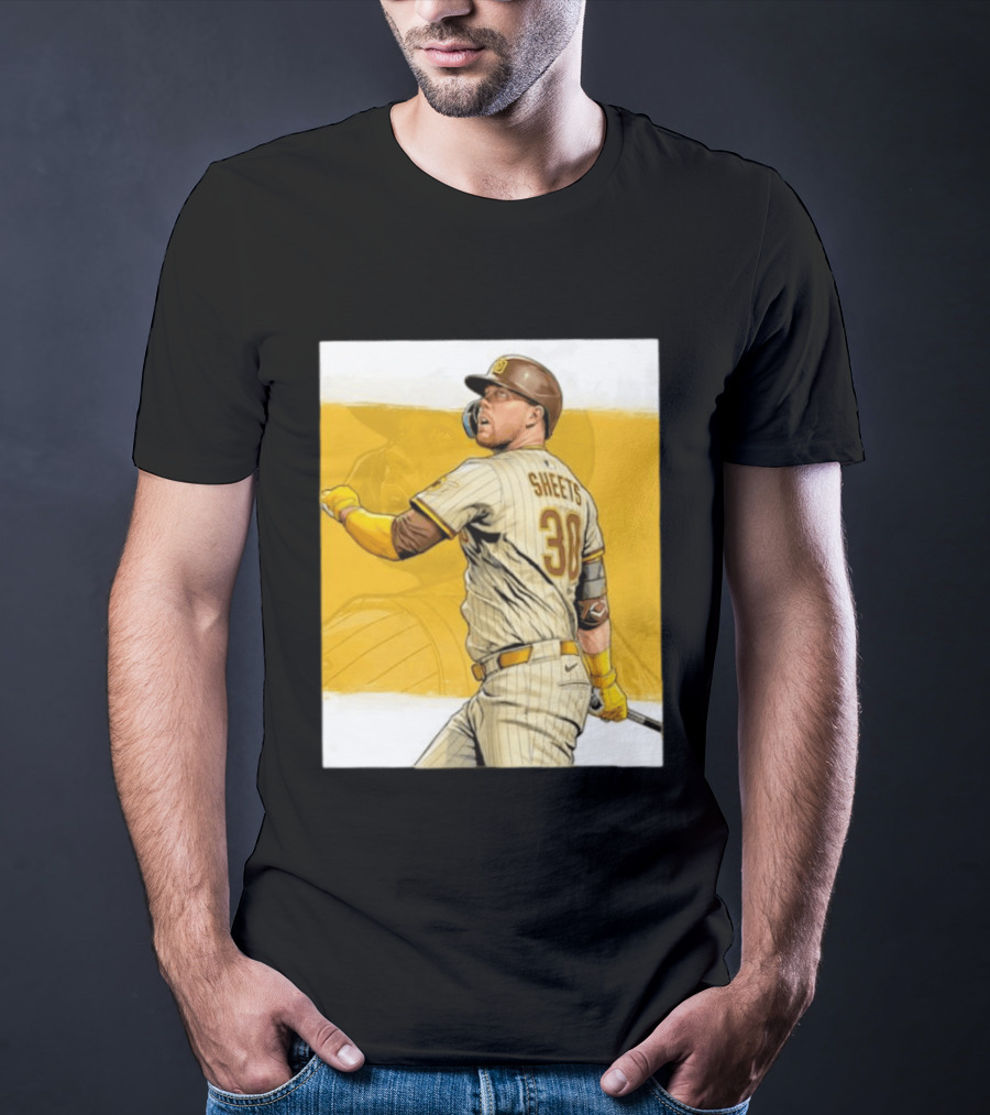 San Diego Padres Sheets 30 Baseball Player Action T-Shirt