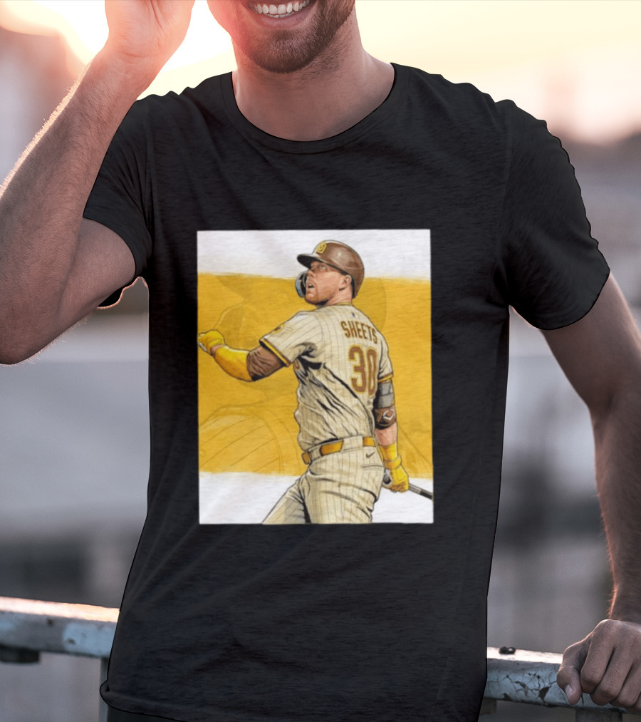 San Diego Padres Sheets 30 Baseball Player Action T-Shirt