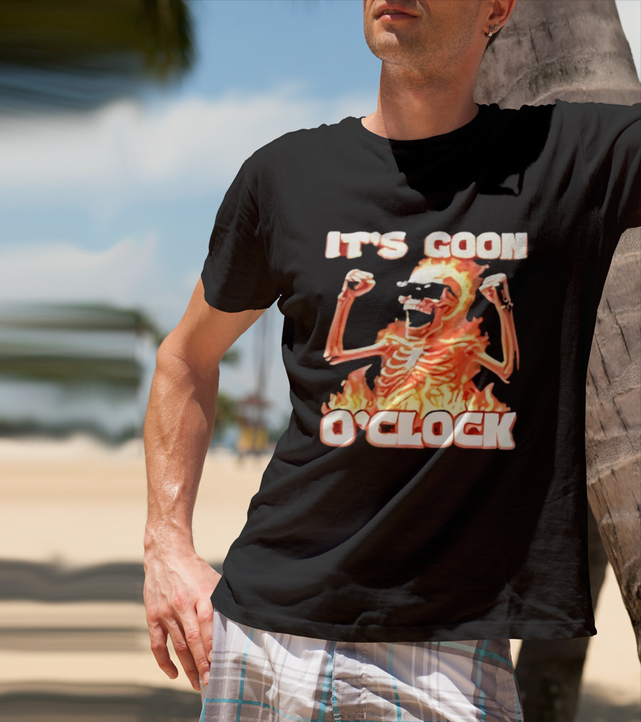 It's Goon O' Flaming Skeleton Fist Pump T-Shirt