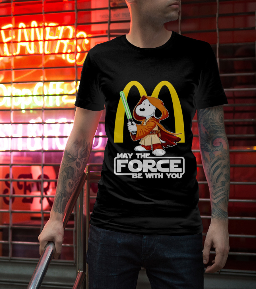May The Force Be With You Snoopy Jedi McDonald's T-Shirt