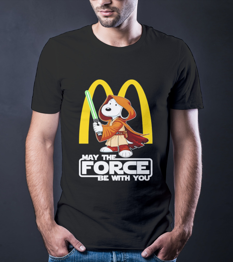 May The Force Be With You Snoopy Jedi McDonald's T-Shirt