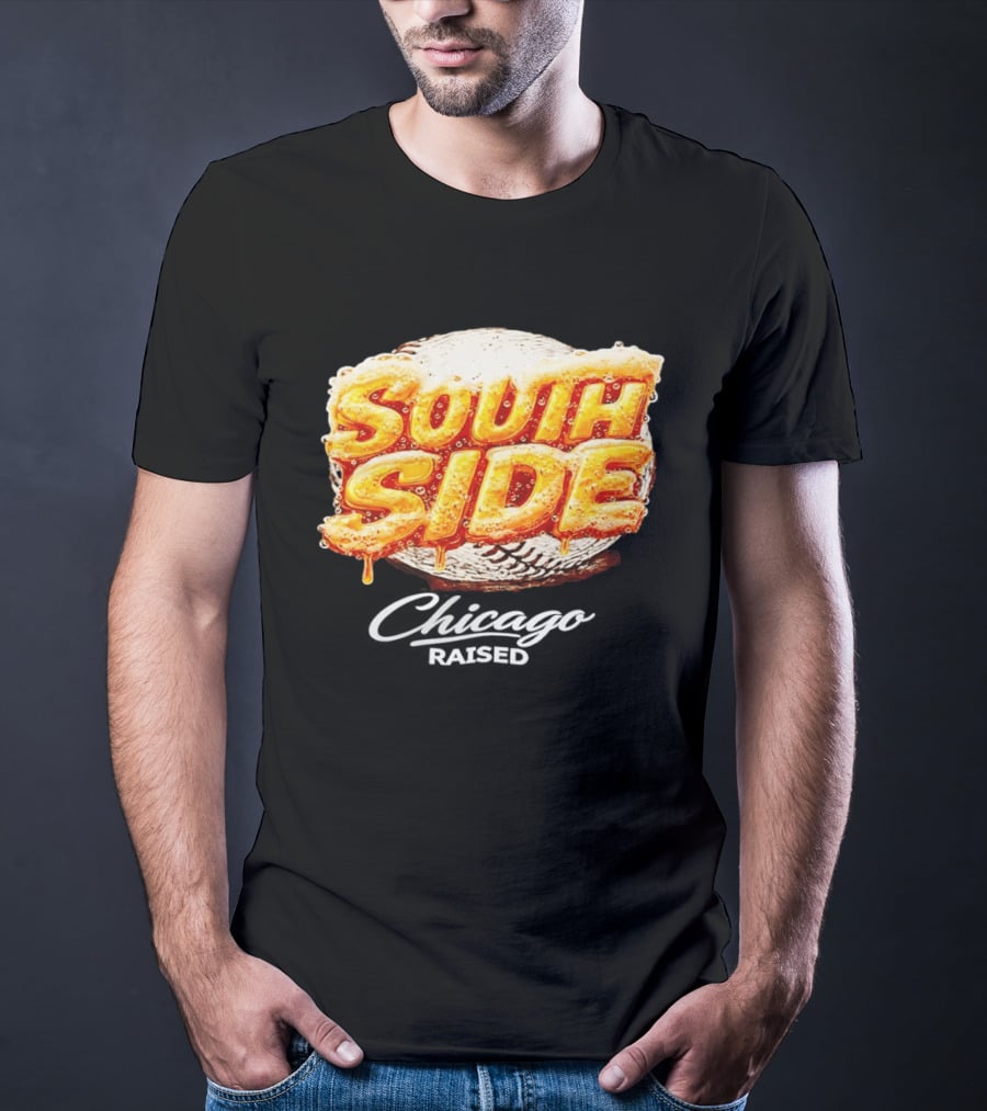 South Side Chicago Raised Baseball T-Shirt