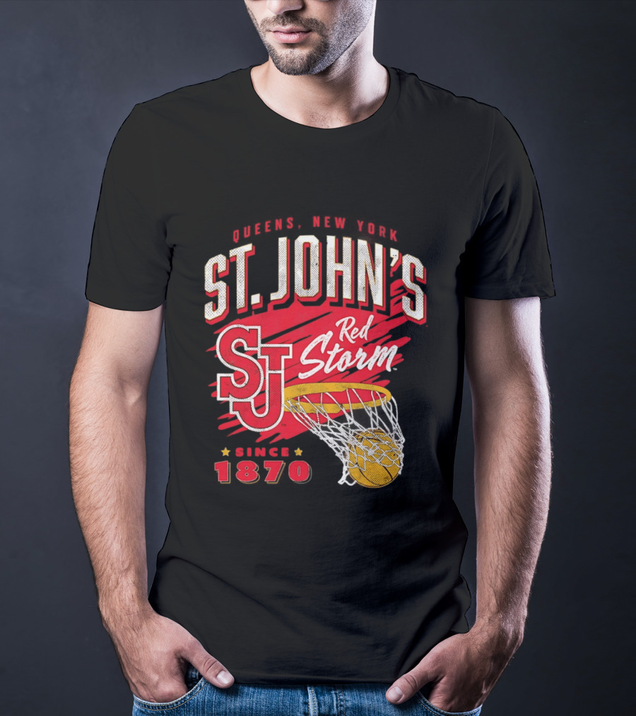 St John's Red Storm Basketball New York Since 1870 Queens T-Shirt
