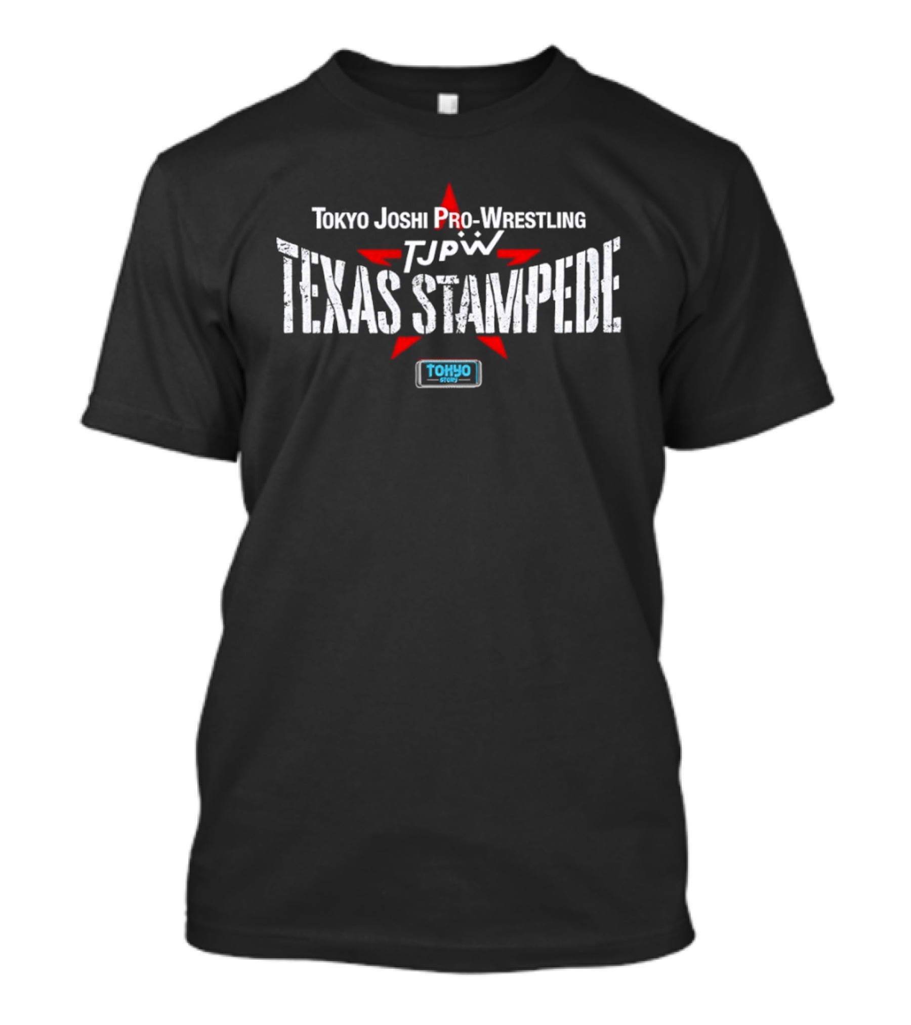 Texas Stampede Tokyo Joshi Pro Wrestling TJPW Logo Red Star Promotion T-Shirt