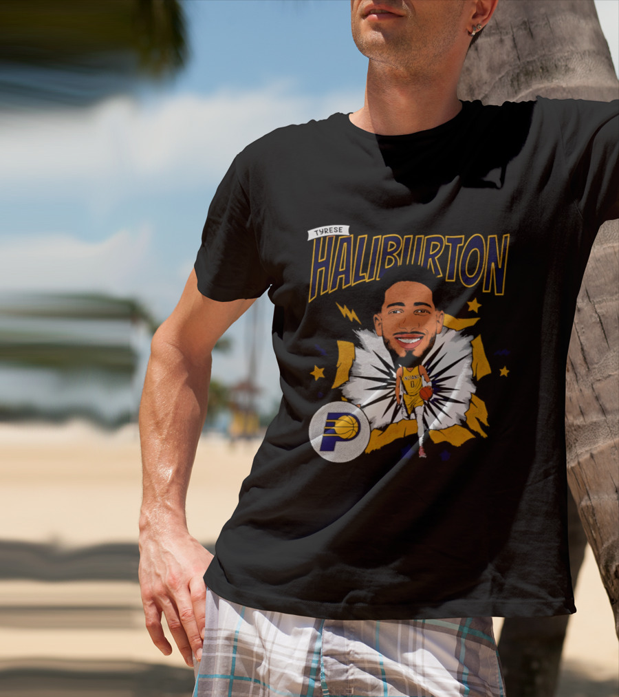 Haliburton Indiana Pacers Basketball Stars T-Shirt