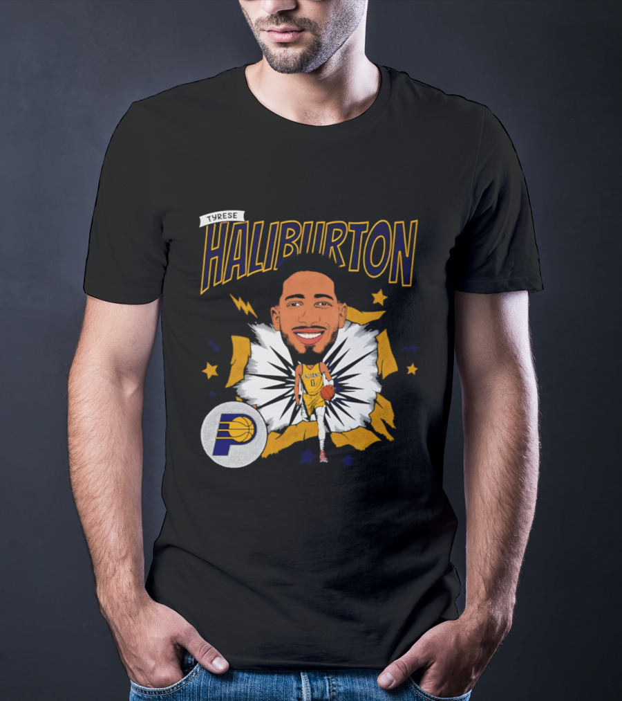 Haliburton Indiana Pacers Basketball Stars T-Shirt