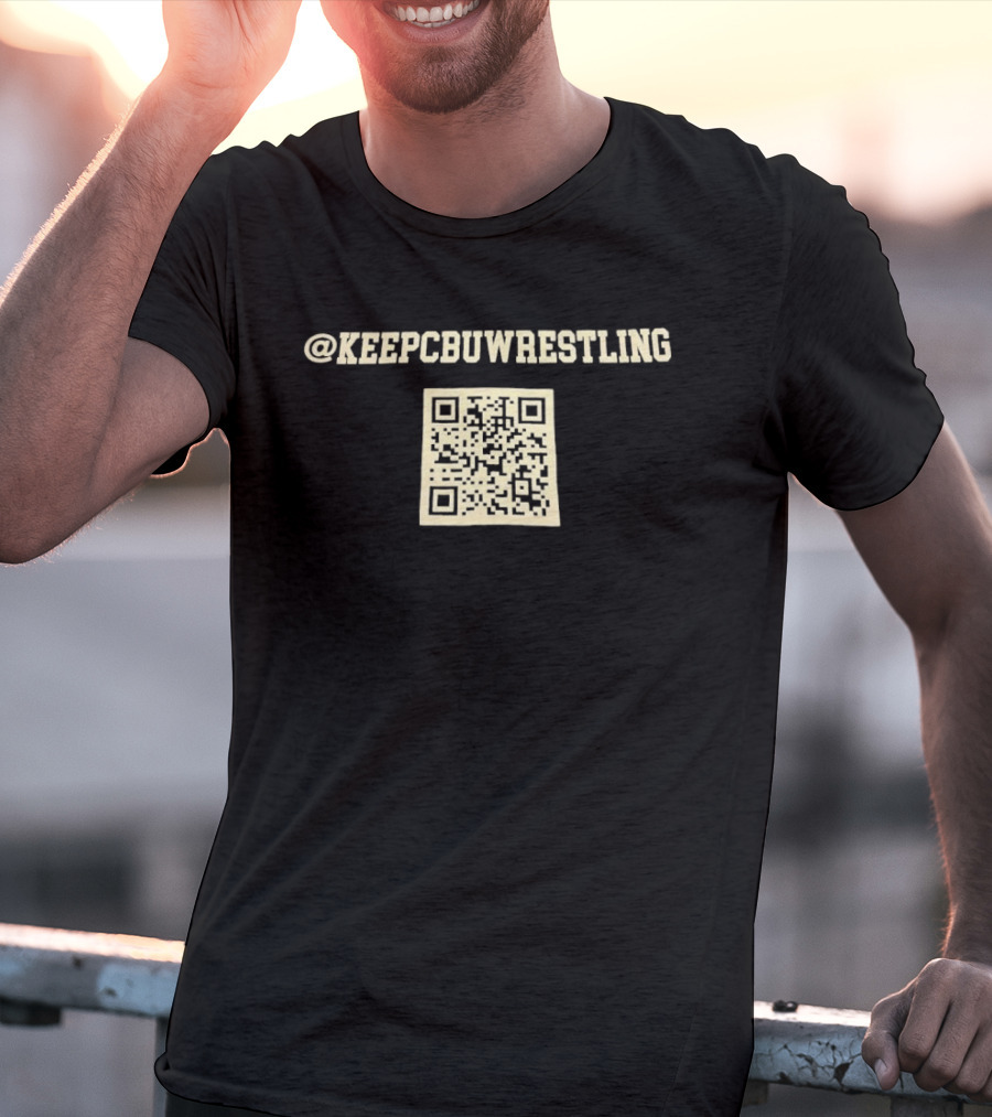@KeepCBUWrestling QR Code T-Shirt