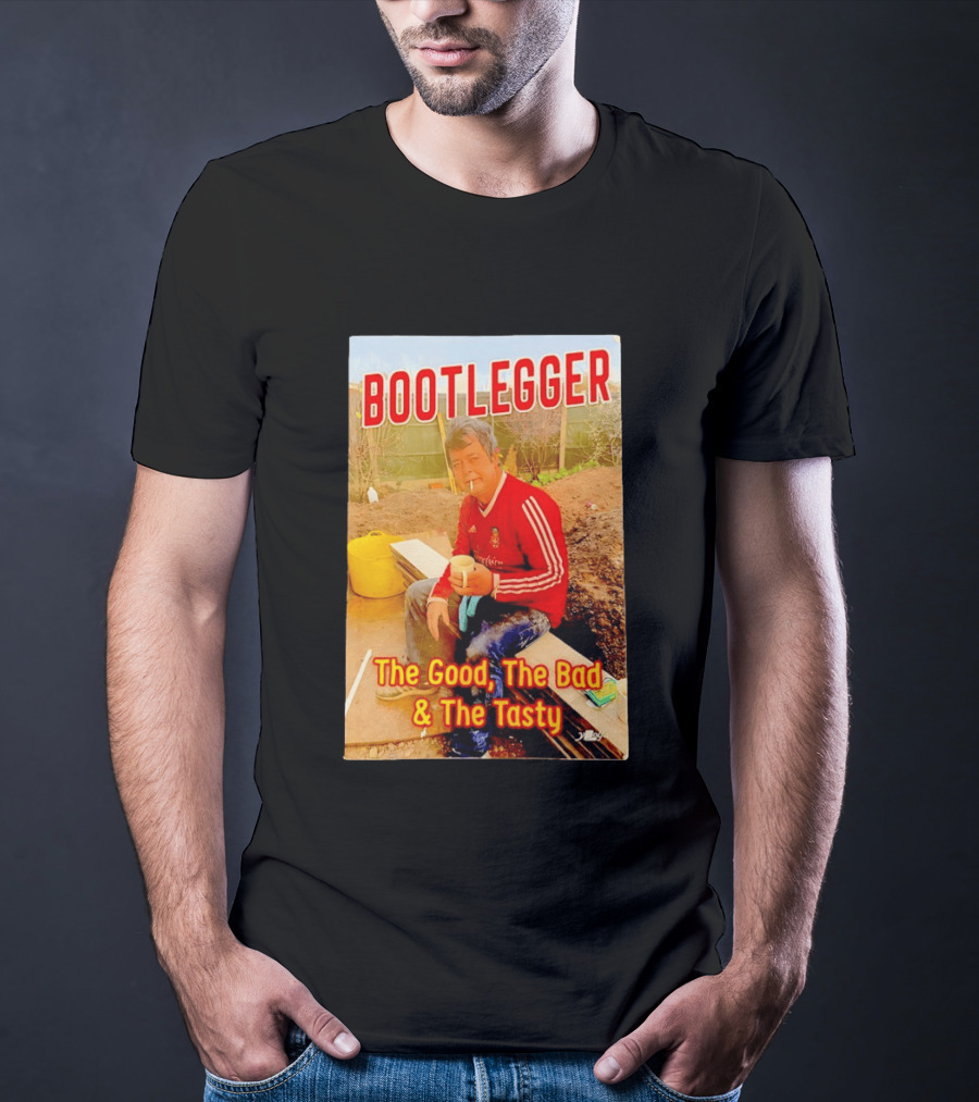 Bootlegger The Good The Bad And The Tasty Football Fan In Red Soccer Jersey T-Shirt