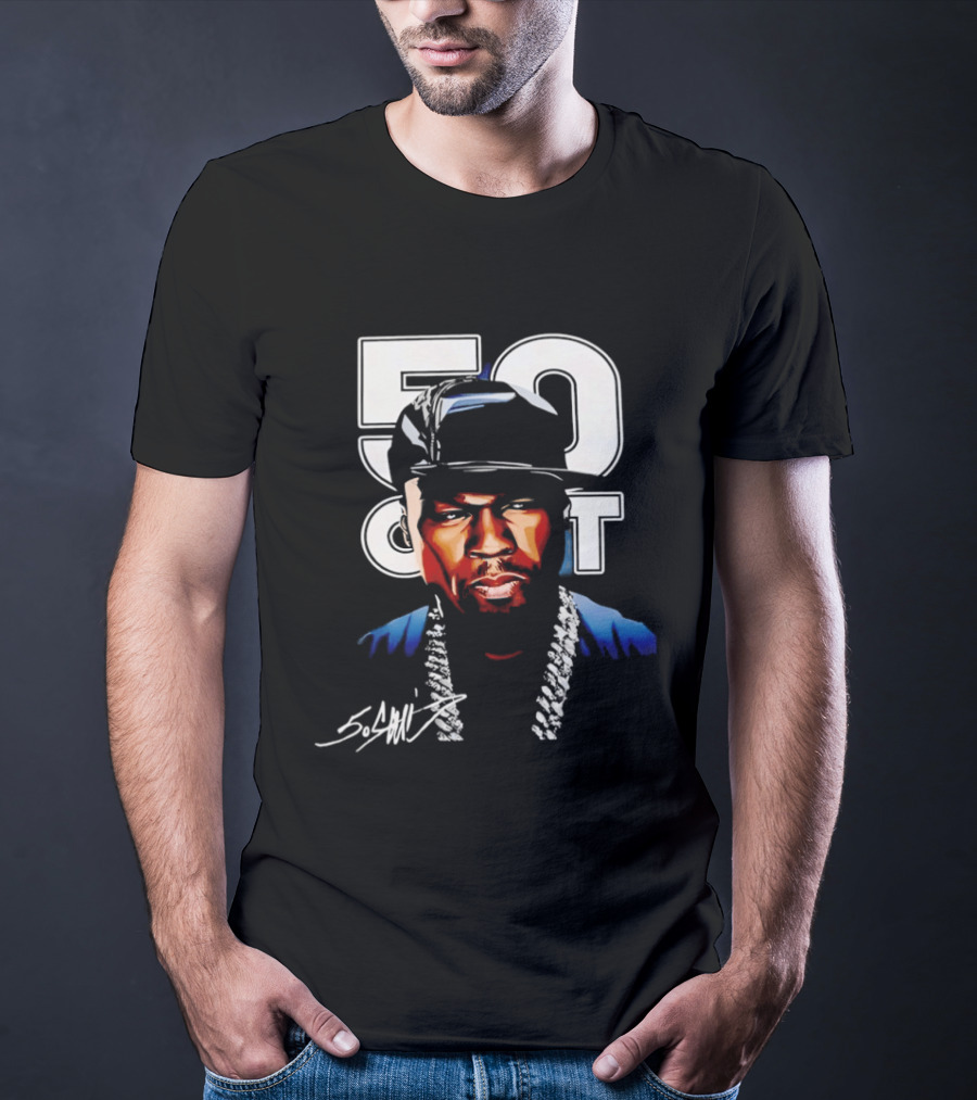 Curtis James Jackson III 50 Cent Signature Style Urban Fashion T-Shirt