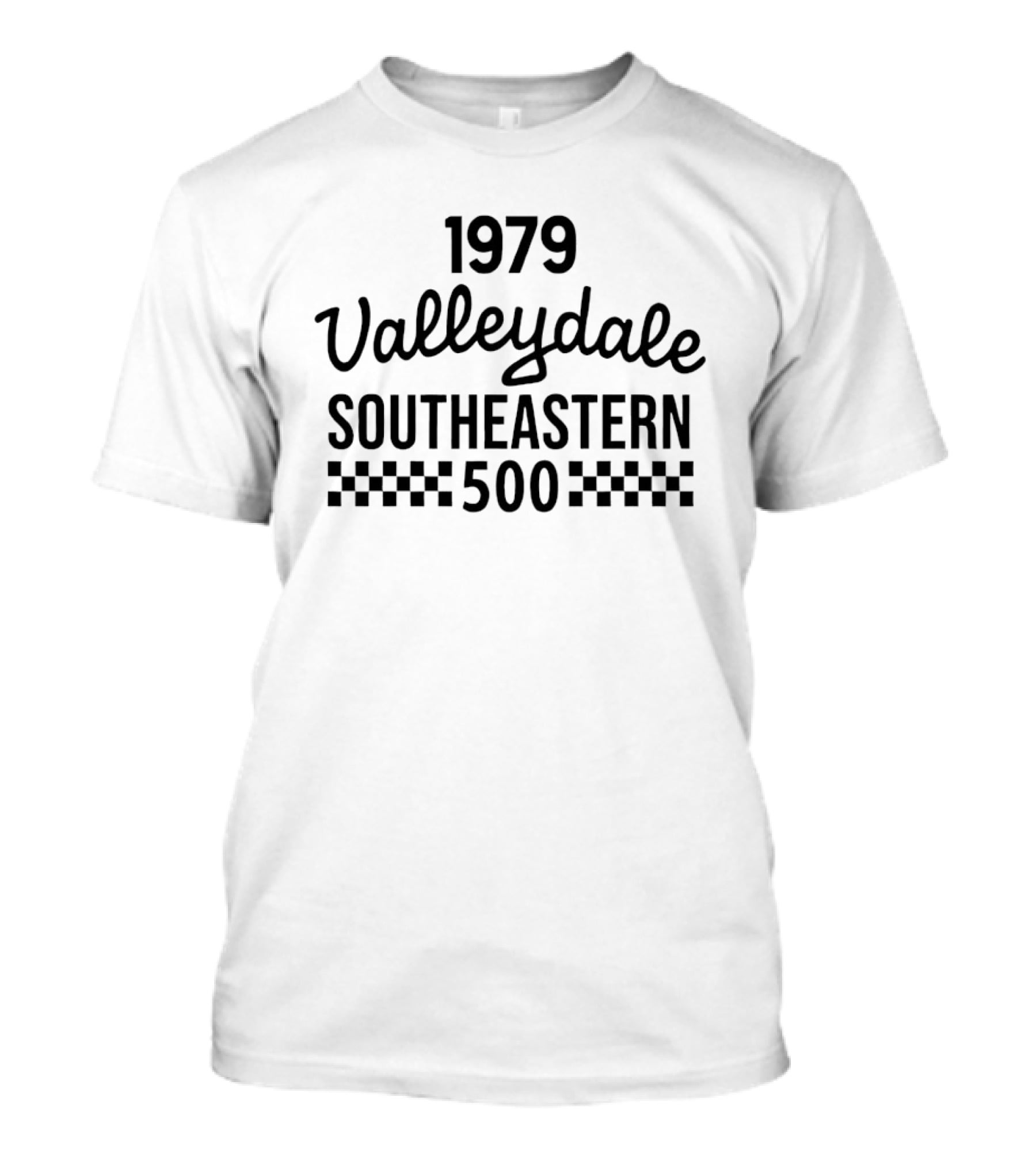 1979 Valleydale Southeastern 500 Racing Event Checkered T-Shirt