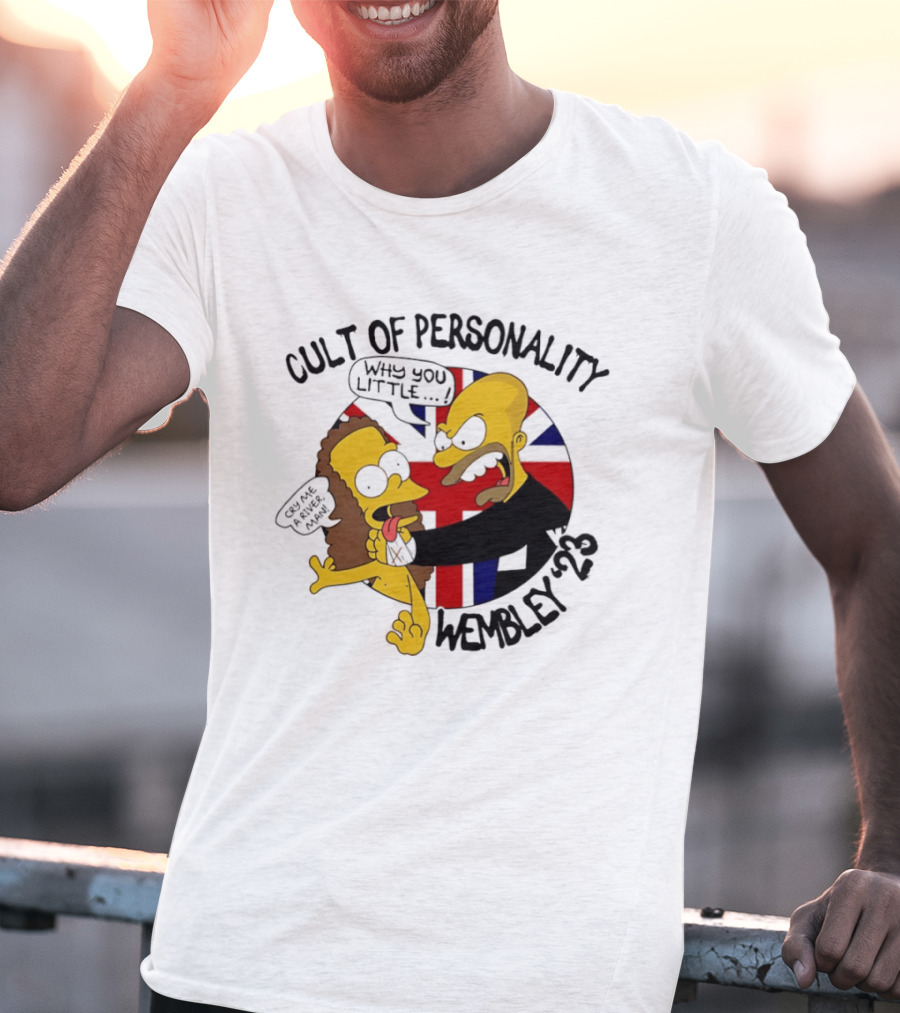 Cult Of Personality Wembley 2023 Cartoon "Why You Little" UK Flag T-Shirt