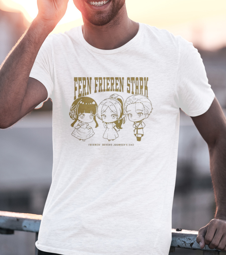 Fern Frieren Stark Beyond Journey's End Anime Chibi Trio T-Shirt