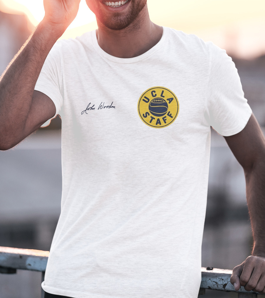 UCLA Staff Basketball John Wooden T-Shirt