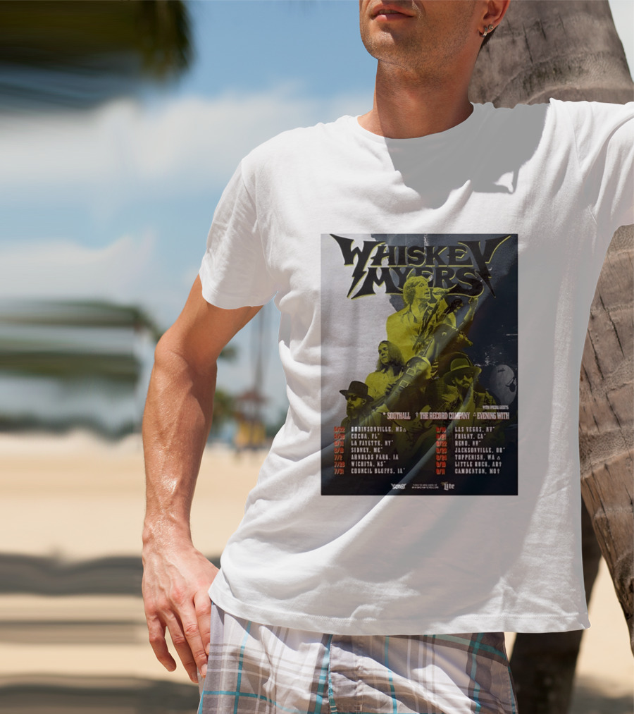 Whiskey Myers 2026 Tour North America Dates With Southall And The Record Company T-Shirt