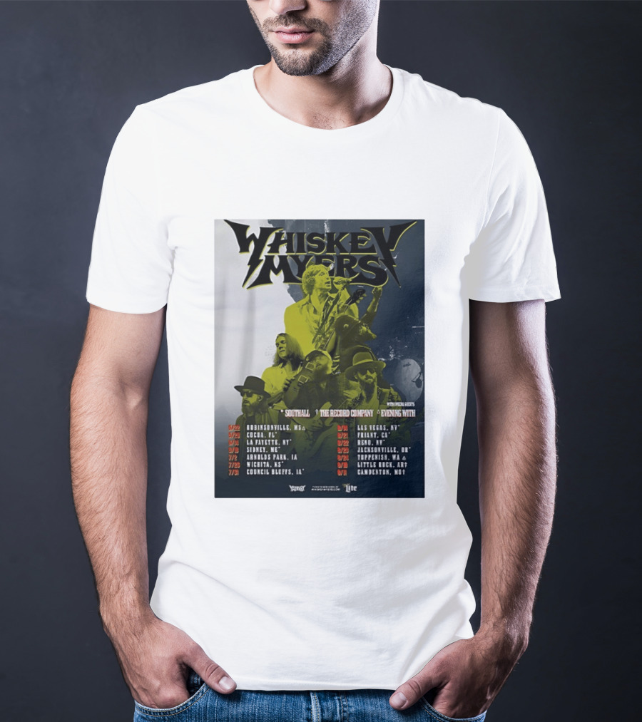 Whiskey Myers 2026 Tour North America Dates With Southall And The Record Company T-Shirt