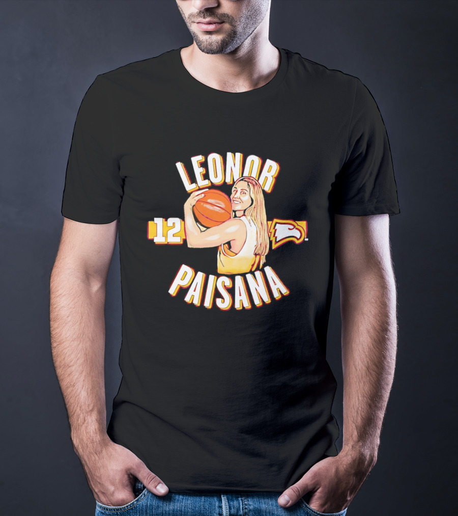 Leonor Paisana 12 Winthrop Eagles Basketball T-Shirt