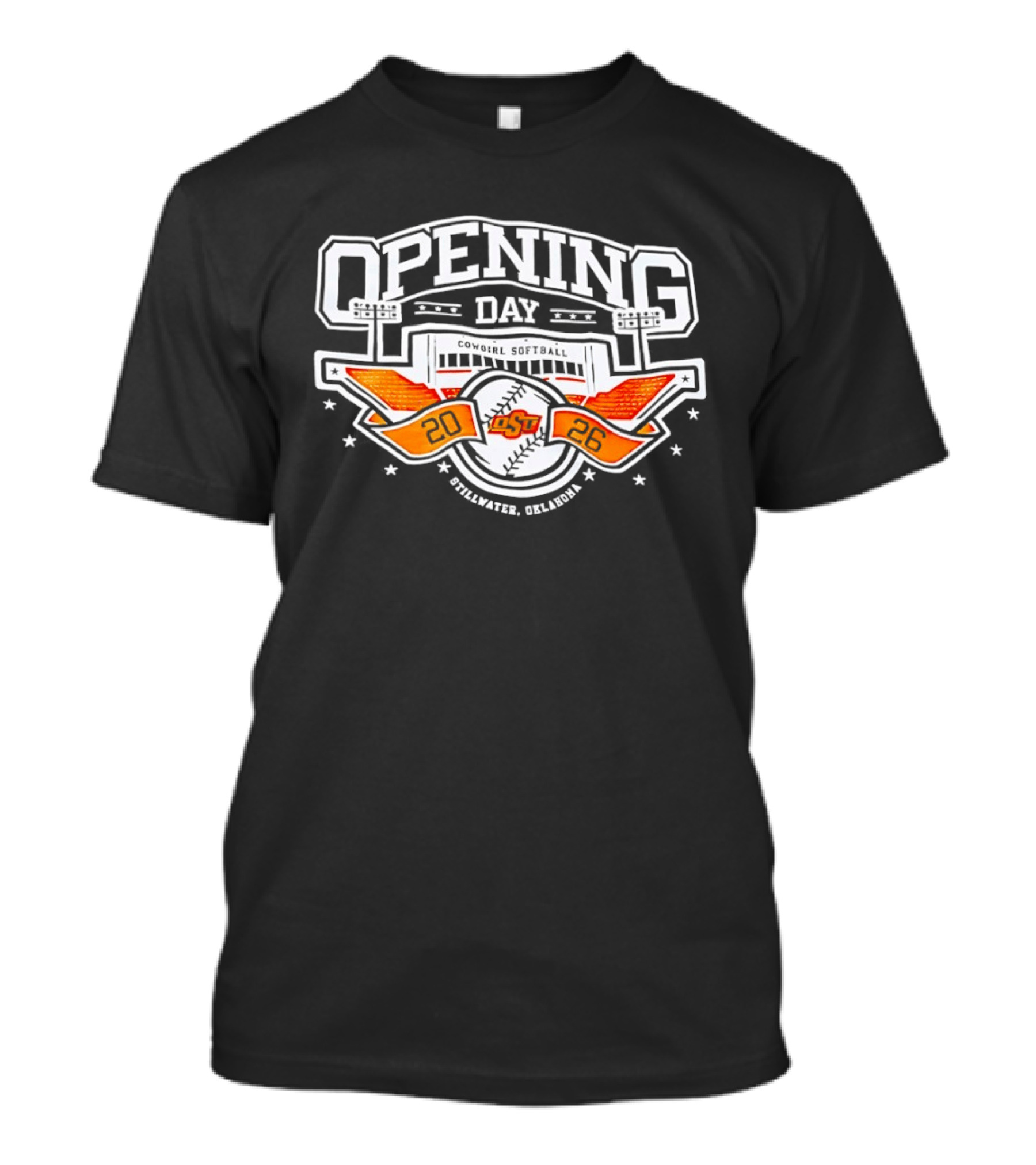 Opening Day 2026 Little League Osu Cowgirl Softball Pistol Pete T-Shirt