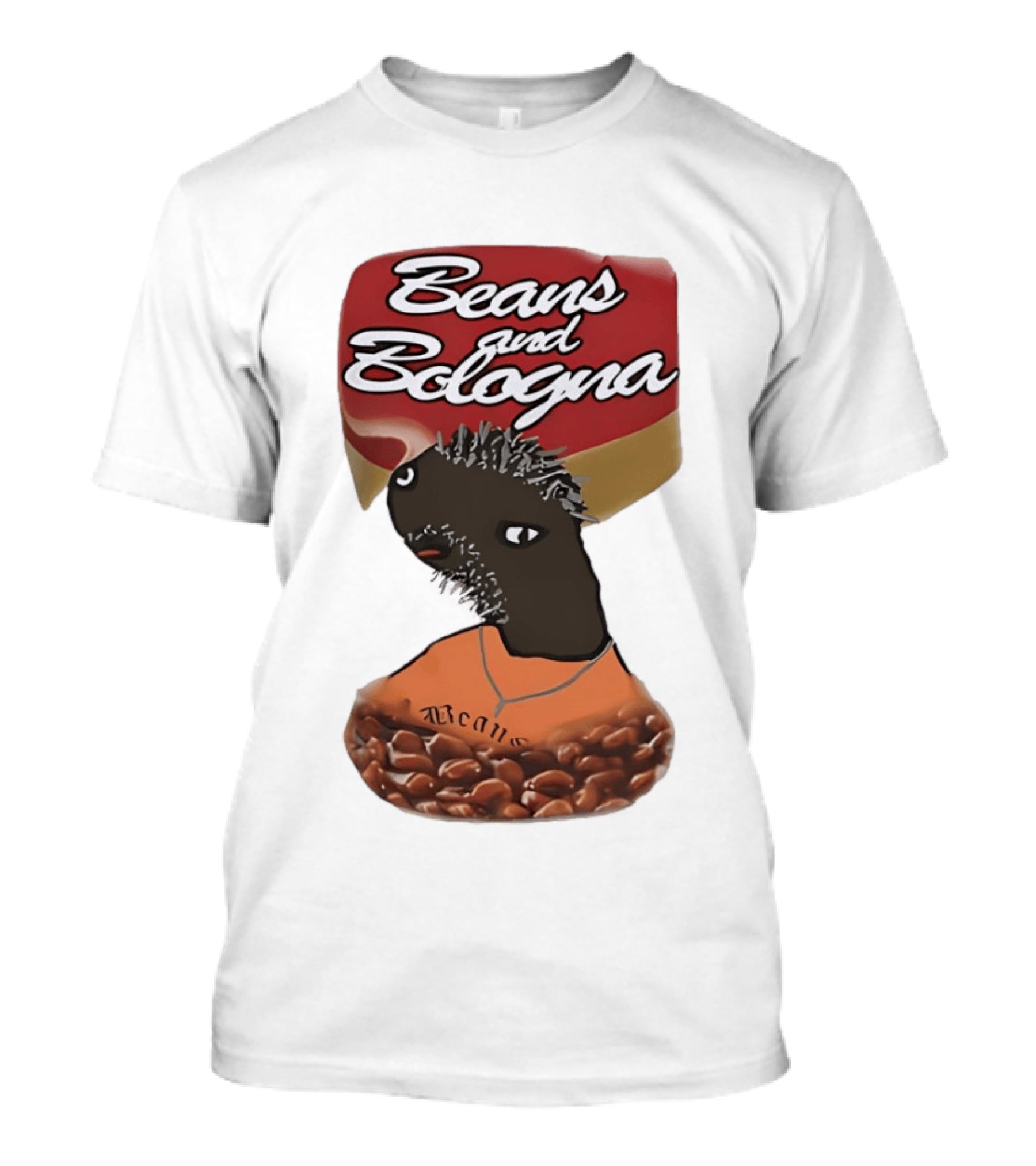 Beans And Bologna Can Head Character With Beans T-Shirt