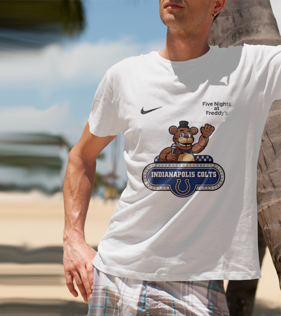 Nike Five Nights At Freddy's Indianapolis Colts Collaboration T-Shirt