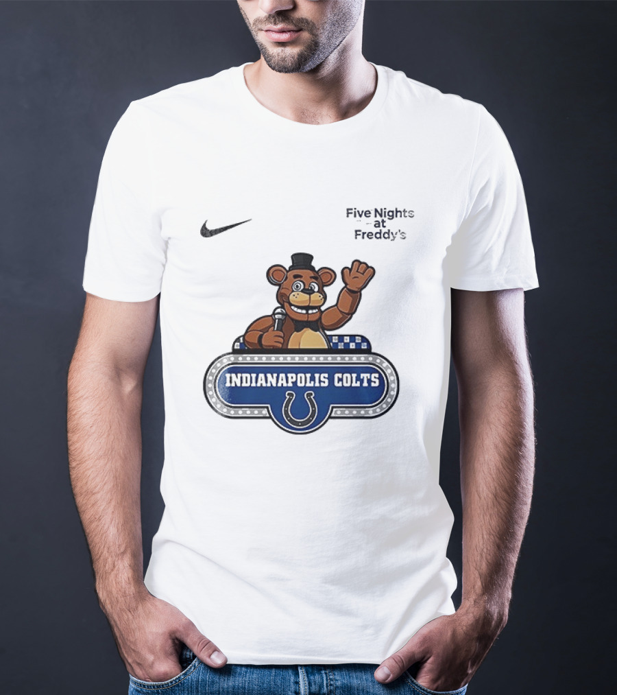 Nike Five Nights At Freddy's Indianapolis Colts Collaboration T-Shirt
