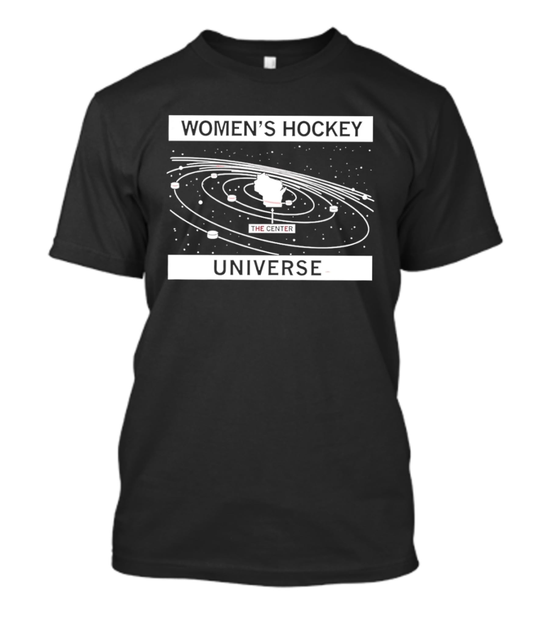Women's Hockey Universe Center Galaxy Hockey T-Shirt