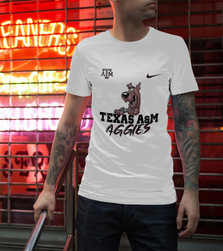 Texas A And M Aggies Scooby Doo Nike Collaboration T-Shirt