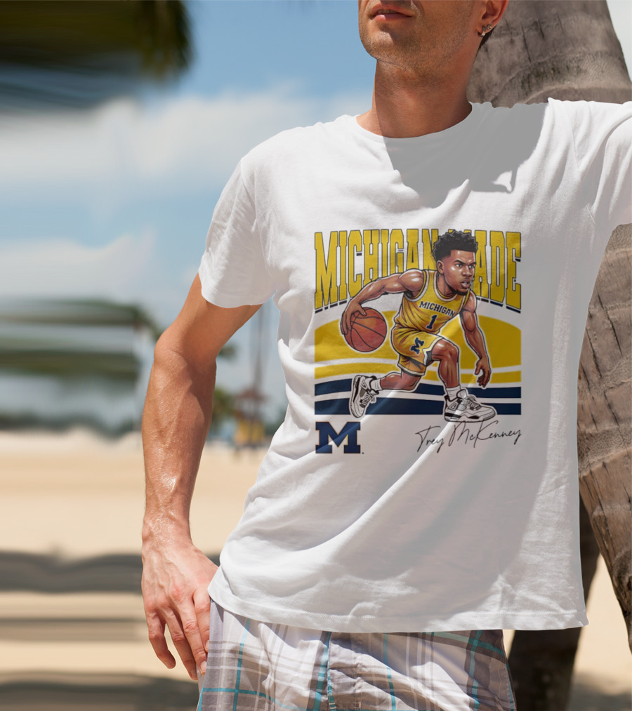Trey McKenney Michigan Made Basketball Wolverines 2026 T-Shirt