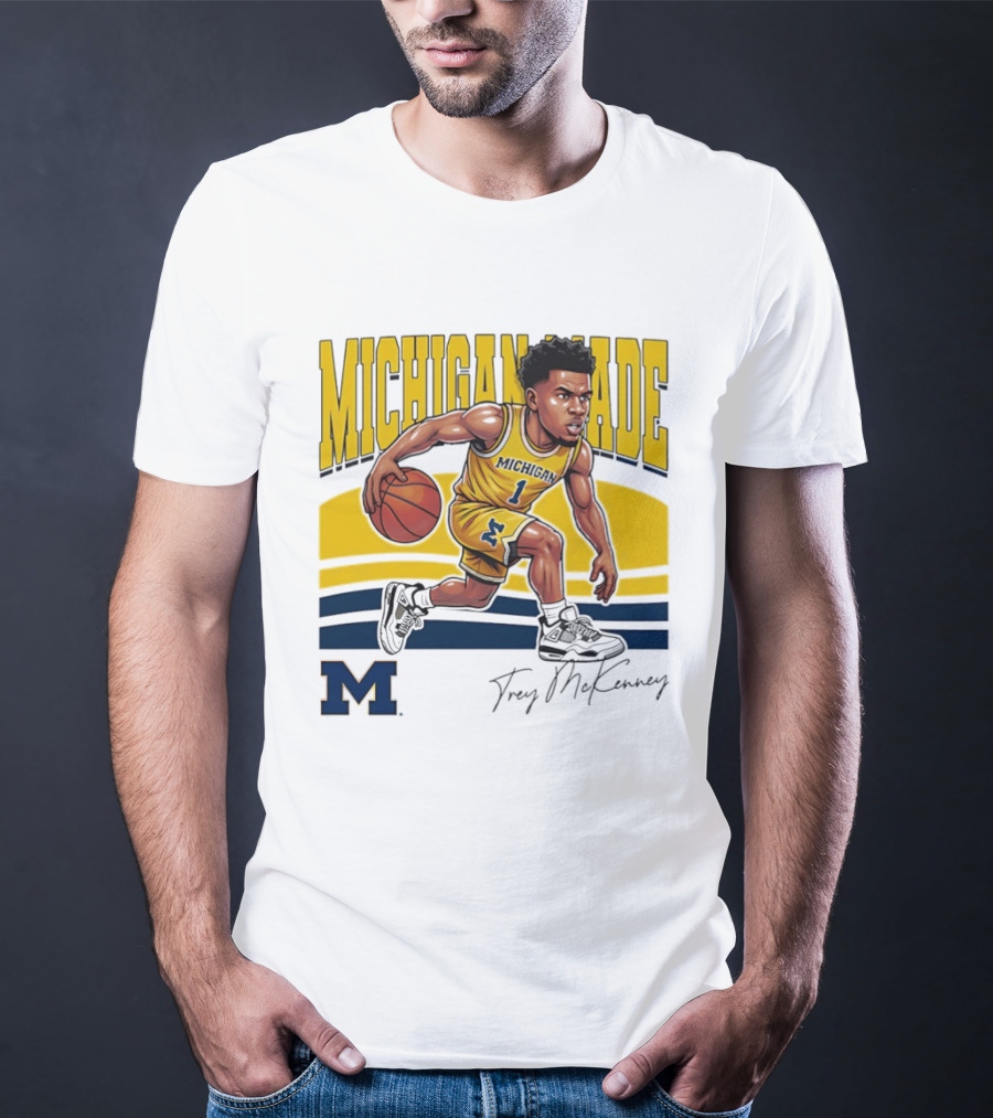 Trey McKenney Michigan Made Basketball Wolverines 2026 T-Shirt