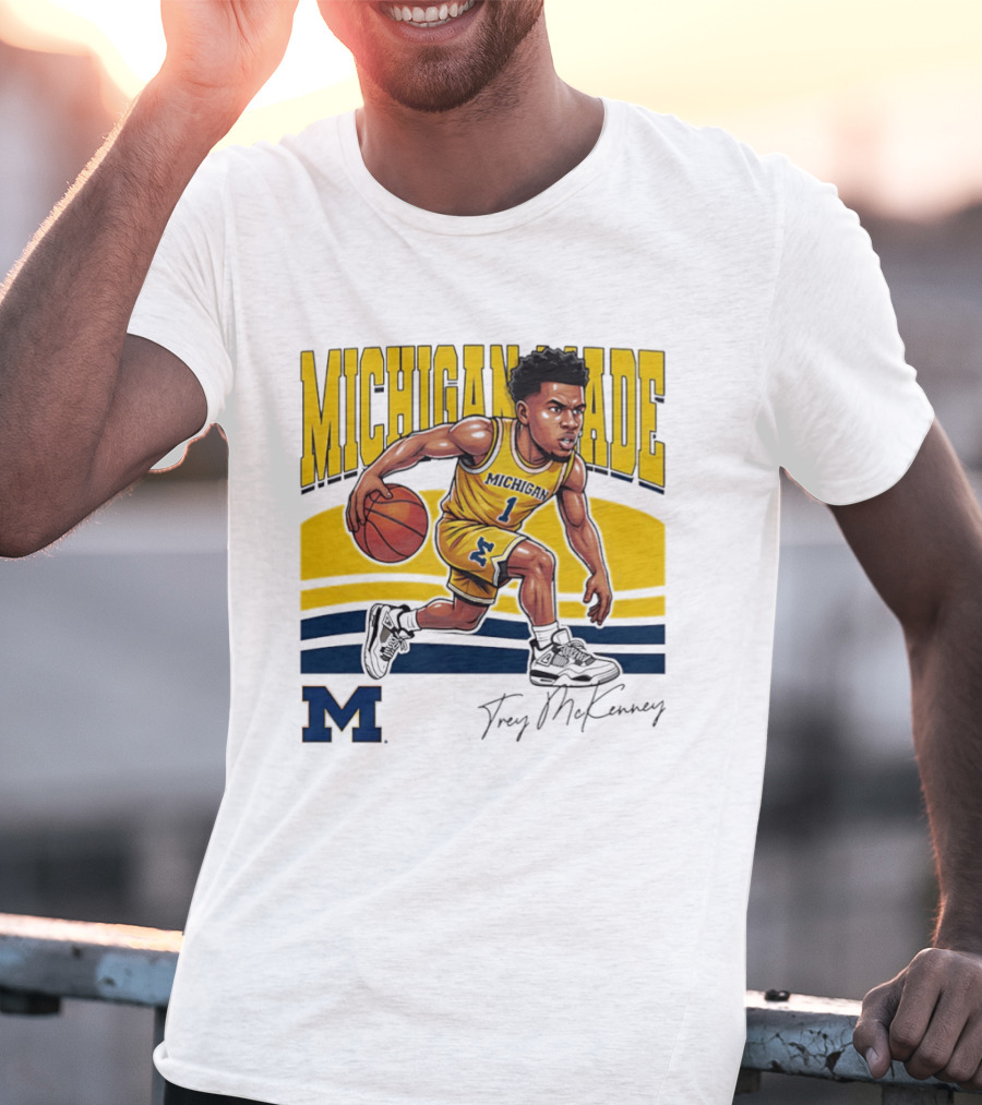 Trey McKenney Michigan Made Basketball Wolverines 2026 T-Shirt