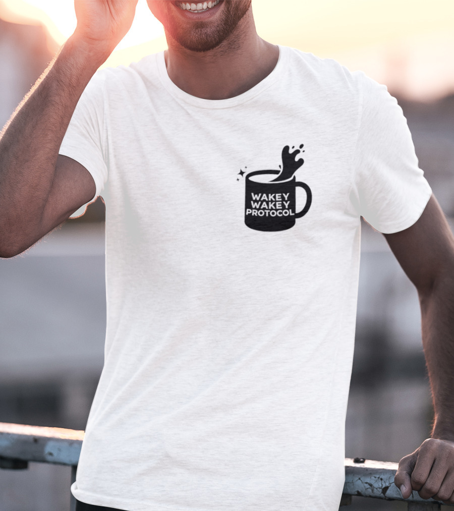 Wakey Wakey Protocol Coffee Spill Cup T-Shirt