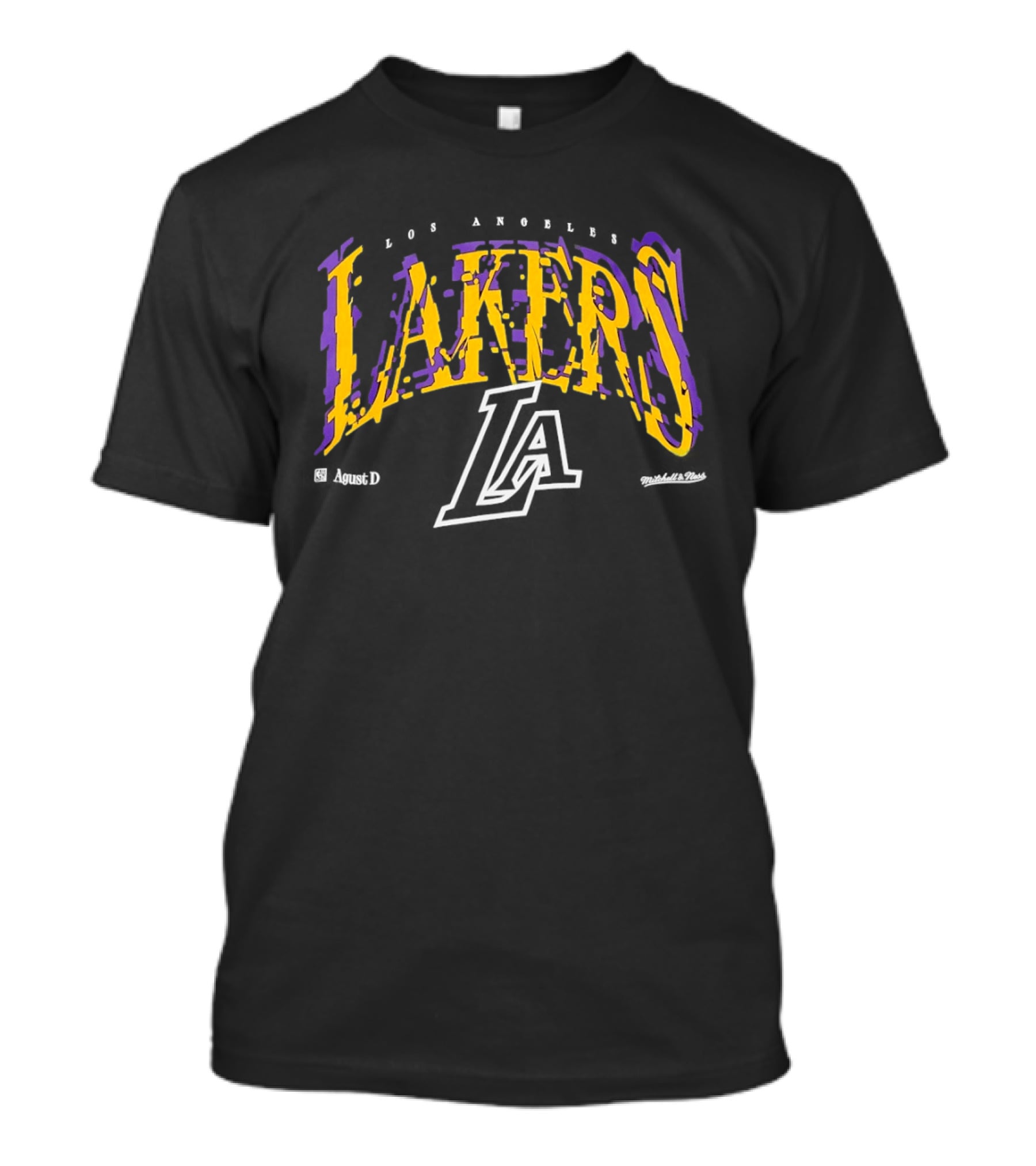 Los Angeles Lakers NBA Agust D Collaboration With Iconic Team Branding T-Shirt