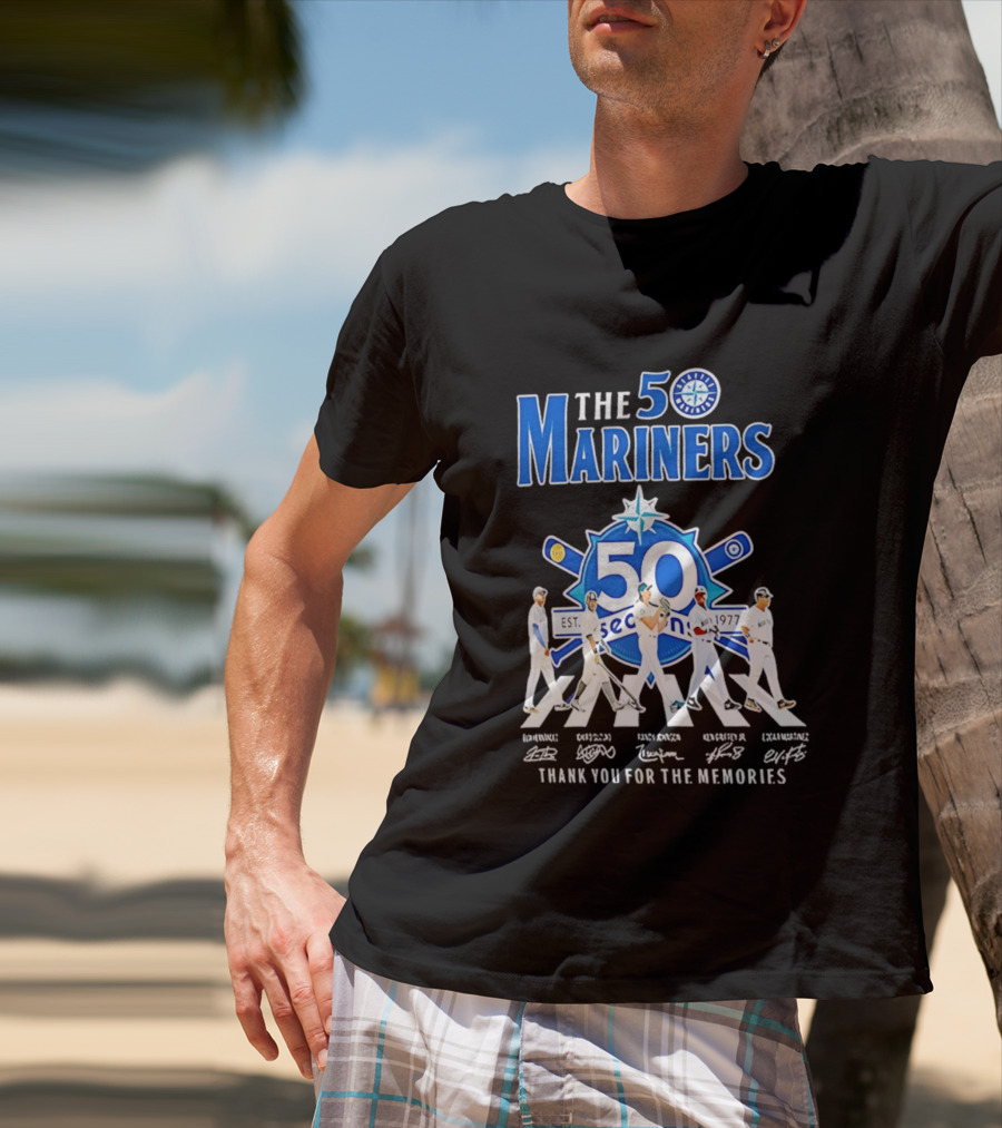 50 Seasons Seattle Mariners Thank You For The Memories 1977 2027 T-Shirt