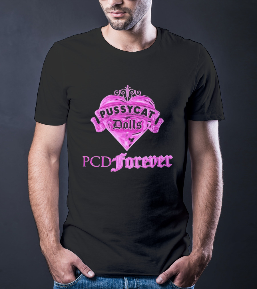 Pussycat Dolls PCD Forever Pink Heart T-Shirt