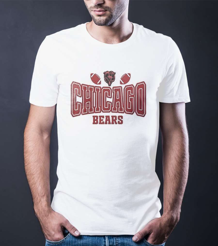 Chicago Bears My Heart Belongs Valentine's Day T-Shirt