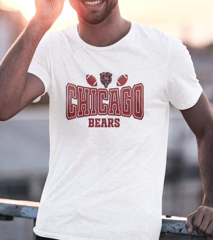 Chicago Bears My Heart Belongs Valentine's Day T-Shirt