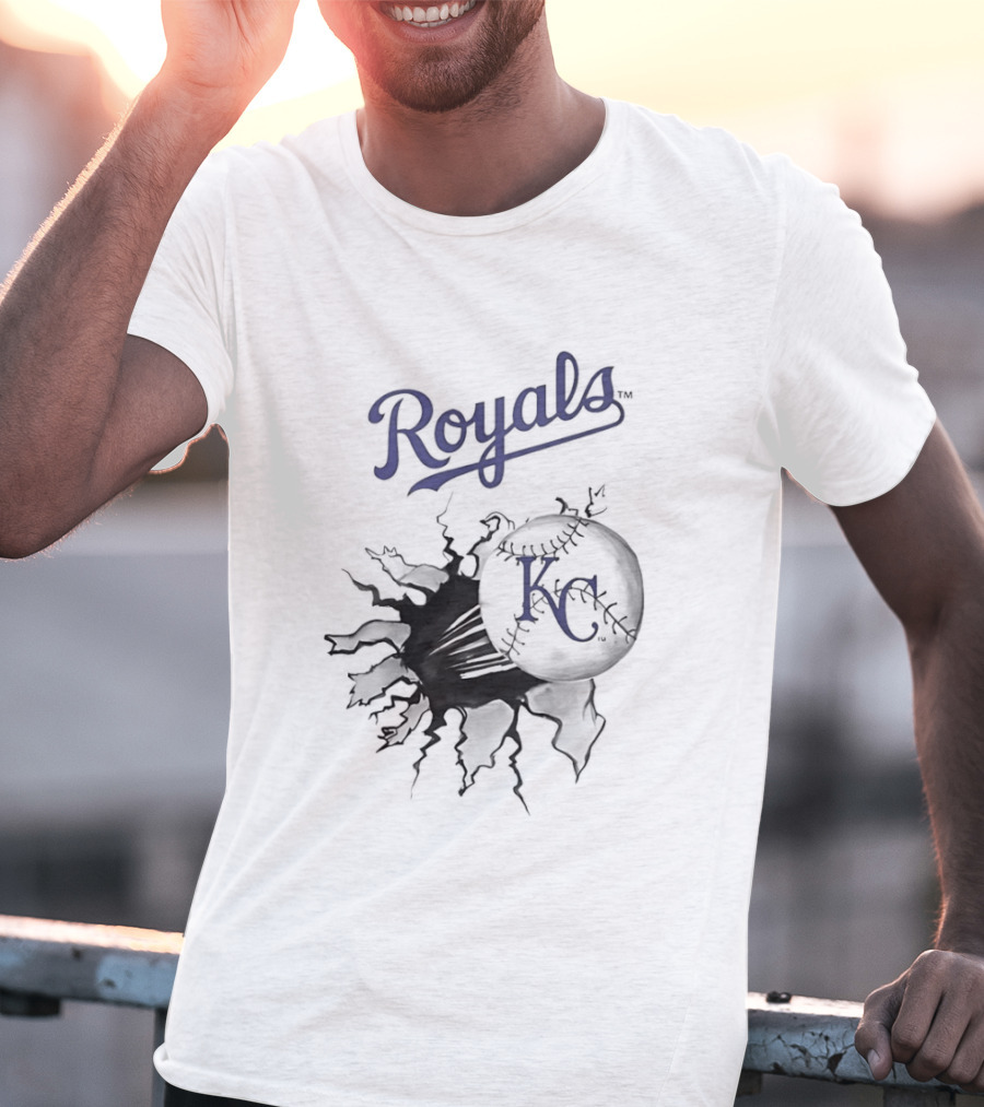 Royals KC Baseball Burst T-Shirt