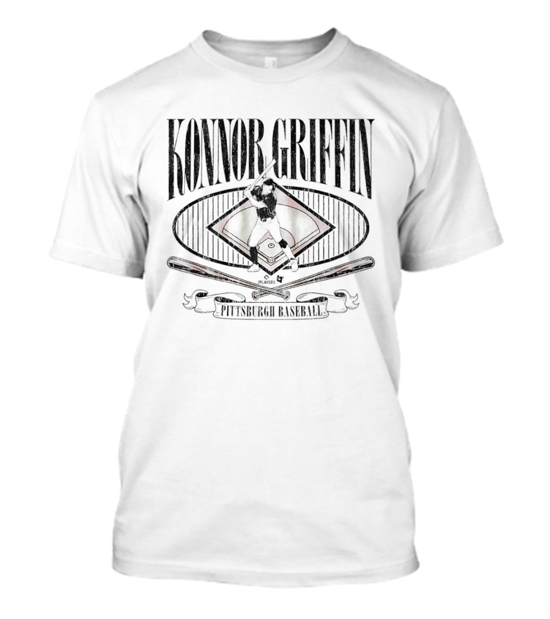 Konnor Griffin Pittsburgh Batting Stance With Baseball Bats T-Shirt