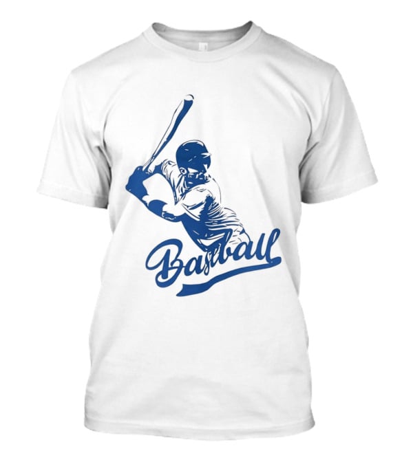 Middle Tennessee Blue Raiders Baseball Player Batting Action T-Shirt
