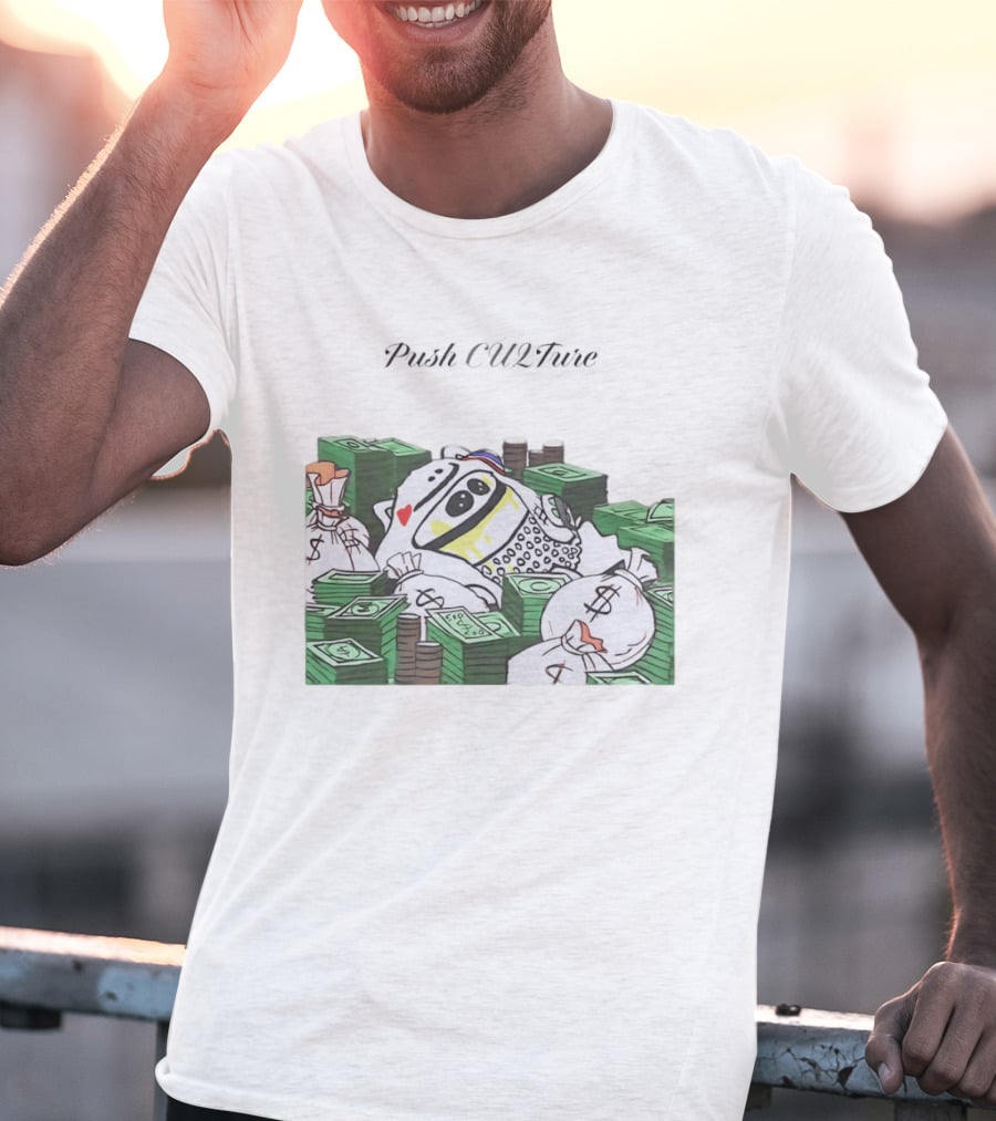 Push CU2Ture Among Us Character Surrounded By Money And Stacks T-Shirt