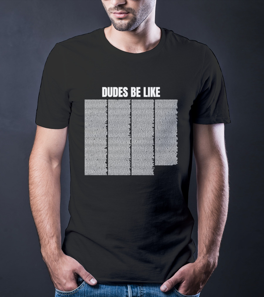 Dudes Be Like Iconic Five Question Marks T-Shirt