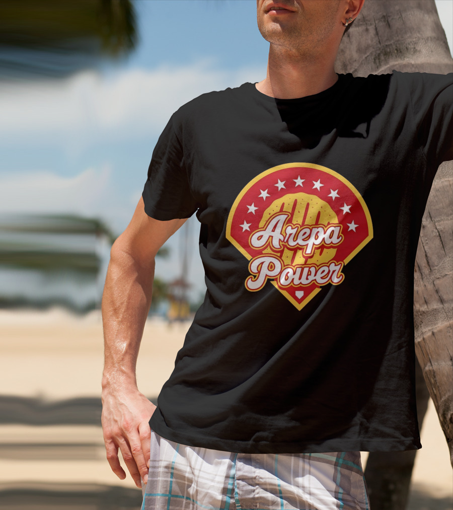 Arepa Power Retro Baseball T-Shirt