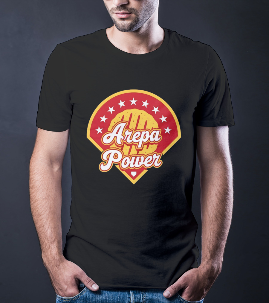 Arepa Power Retro Baseball T-Shirt
