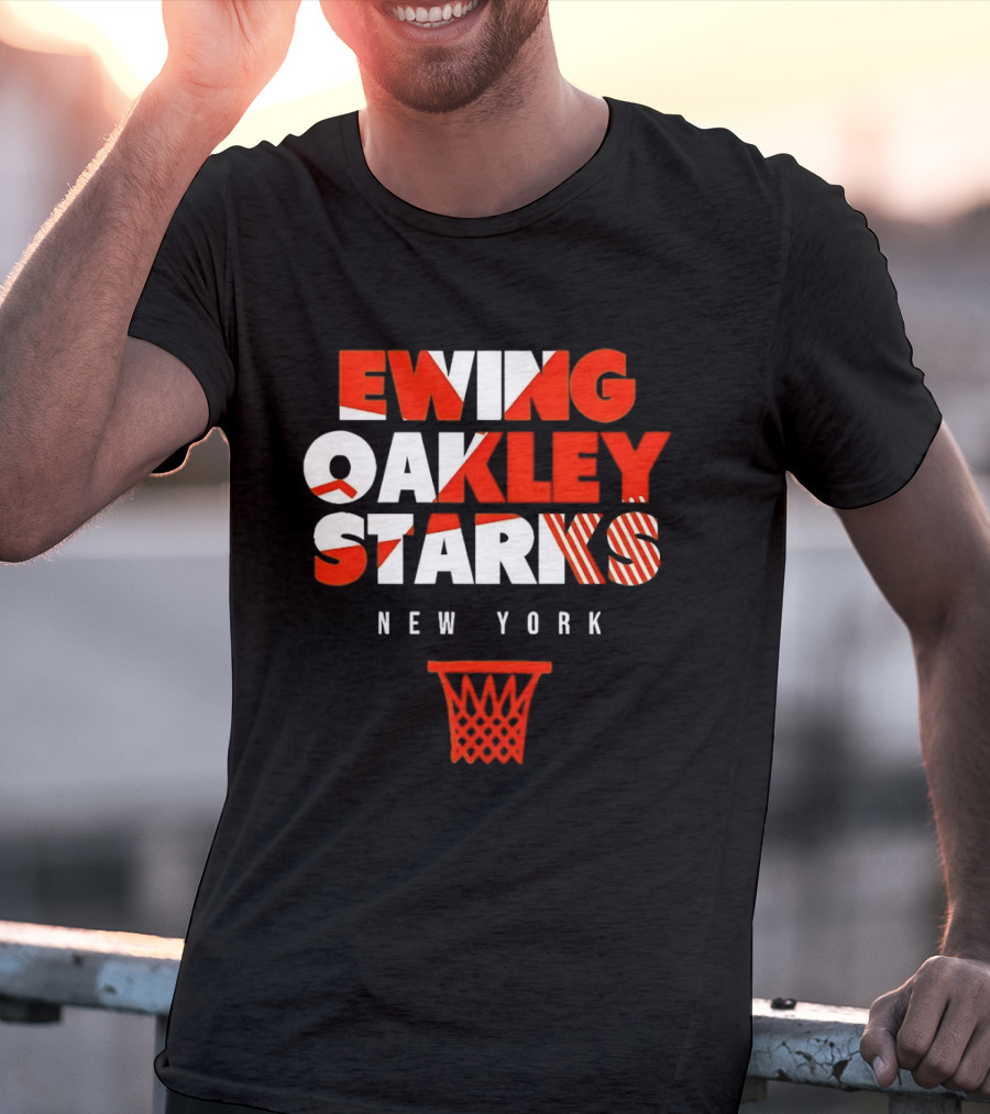 Ewing Oakley Starks New York Basketball Legacy T-Shirt