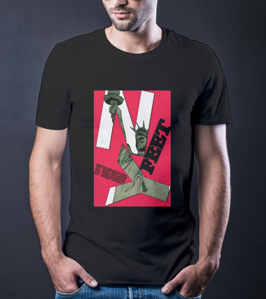 FEET New Colossus Festival 2026 Lady Liberty Statue Of Liberty Silvers Pianos Arlenes T-Shirt